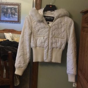 Sugarfly quilted jacket with attached hood